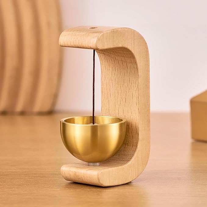 Japanese-style wooden magnetic door chime