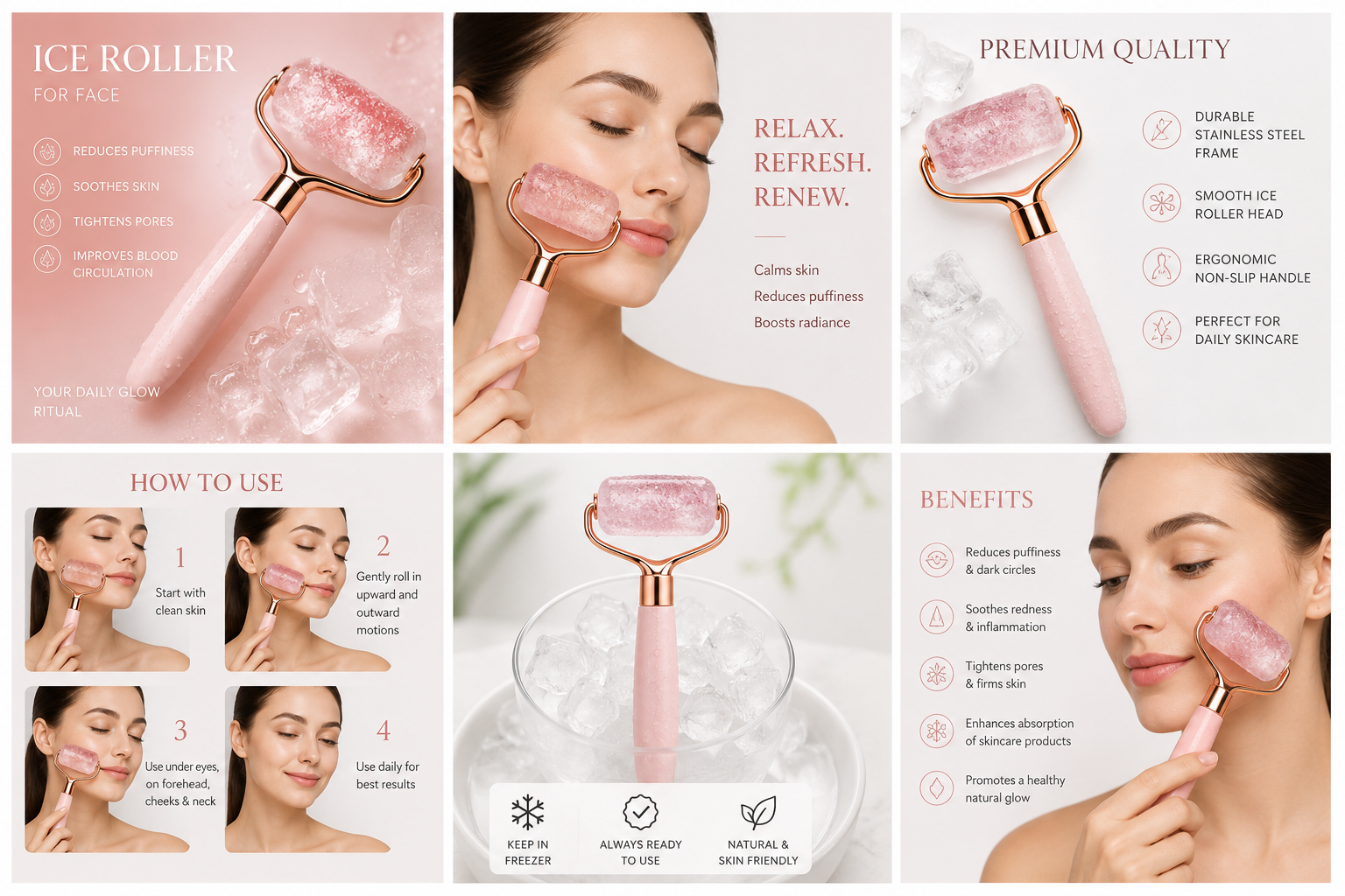Beauty Face Massage Ice Roller